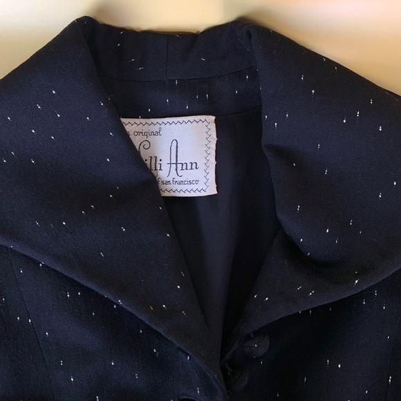 Dramatic New Look Peplum Jacket by Lilli Ann. - Picture 2 of 8